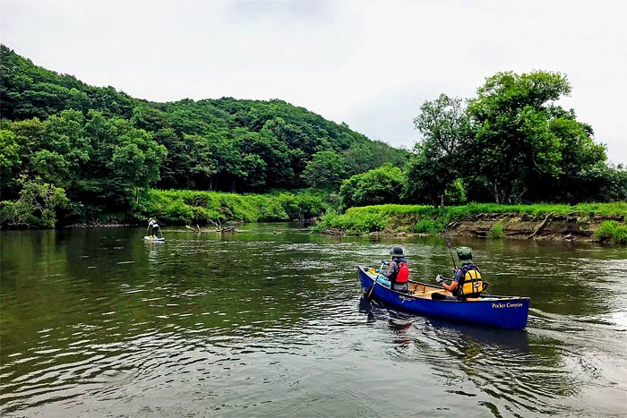 釧路川湿原部の川下り