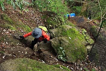 三徳山三佛寺登山道