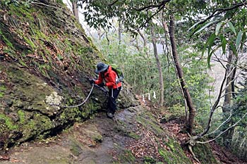 三徳山三佛寺登山道