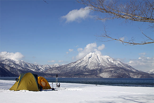 雪中キャンプ