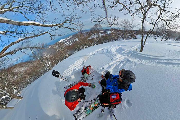 塩谷丸山で山スキー